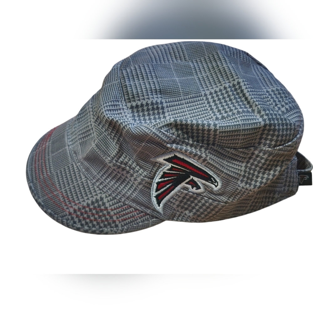 NFL Atlanta Falcons Ladies Military Inspired Plaid Football Adjustable Snap Hat‎